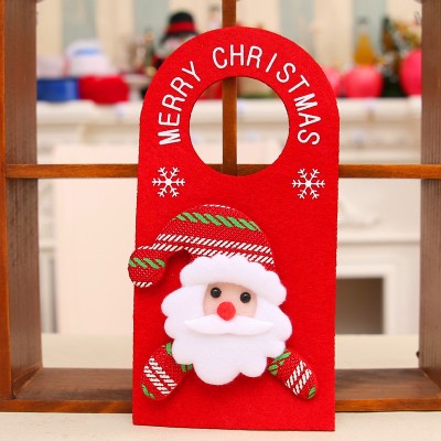 Christmas felt decoration Christmas cartoon door hanger Santa Claus snowman reindeer door hanger